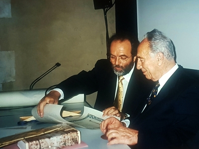 Shimon Peres e Michele Capasso